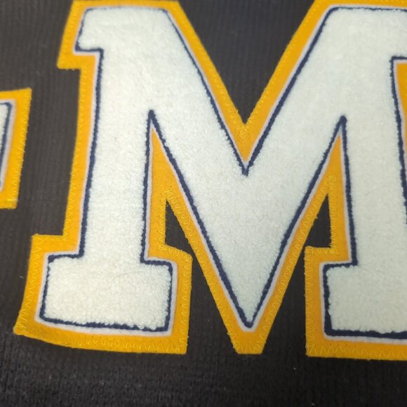 Vintage 1980's School Uniform V Neck Black Sweater EM Men Size Large - Picture 7 of 7